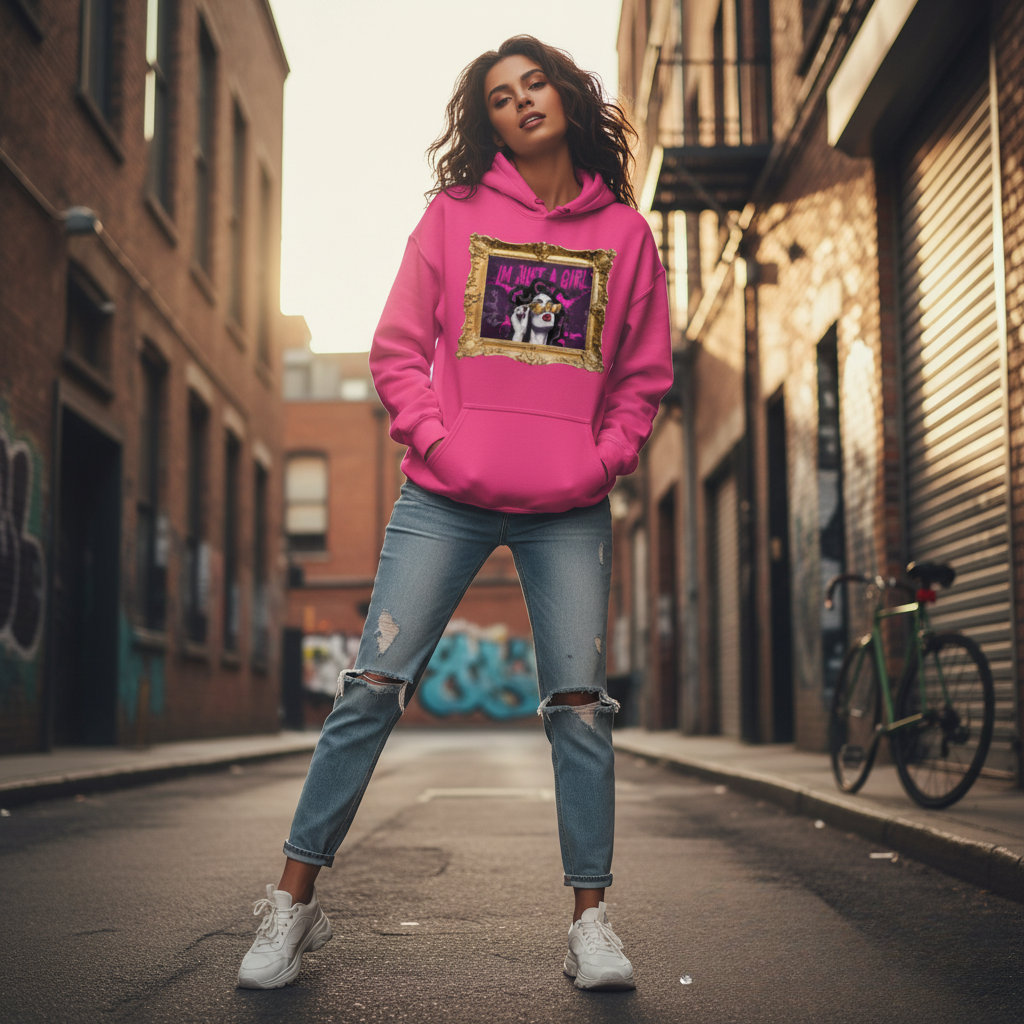 I’m Just a Girl – Medusa Graphic Hoodie | Bold Streetwear Fashion